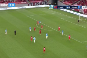 阿代米挑传助攻！韦斯利冷静弹射远角破门，上海海港1-1深圳