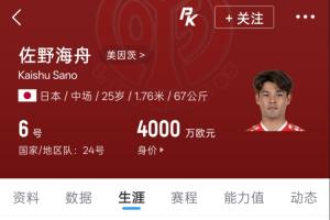 4000万欧元日本标王！25岁佐野海舟一击破网助日本领先巴西