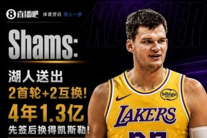官方确认：湖人以1.3亿美元签下凯斯勒，先签后换完成交易