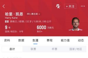 找凯恩没错！本赛季凯恩在拜仁出战51场攻入61球，场均1.2球！
