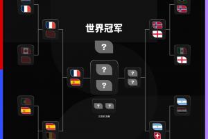 世界杯夺冠赔率排名：法国2.6位列第一，西班牙4.33紧随其后居第二，阿根廷第三，英格兰第四