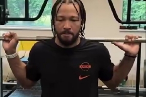 FMVP备战训练!布伦森社交媒体分享力量训练片段:努力皆有所值