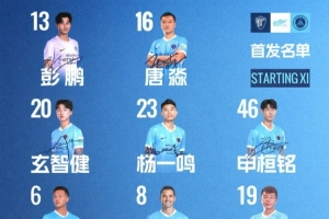 深圳新鹏城客场挑战云南玉昆，首发阵容揭晓！