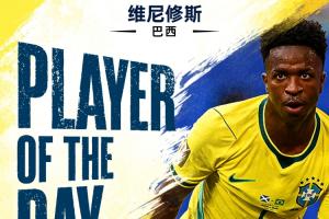 世界杯第14日最佳球员：维尼修斯荣膺MVP！两球表现3场4球尽显巨星风采
